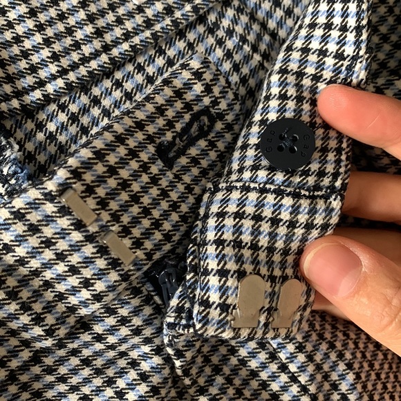 Plaid Skinny Ankle Slacks - Picture 5 of 5